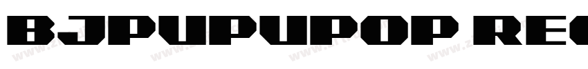 BJpupuPOP Regular字体转换
